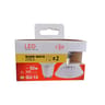 Carrefour ampoule LED GU10 spot blanc-chaud 50W X2