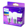 Philips led Sphérique E27 40W Blanc Chaud Dépolie Verre Boite de 2
