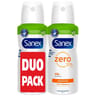 Sanex zero déodorant spray compressé sensitive 2x100ml