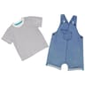 Ensemble court 2 pièces garçon DENIM BLEACH 18MOIS