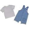 Ensemble court 2 pièces garçon DENIM BLEACH 18MOIS