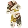 Ensemble long jogging 2 pièces garçon ECRU AOP 24MOIS