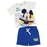 Ensemble court 2 pièces mickey garçon BLANC / MARINE MICKEY 18 MOIS