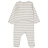 Dors bien molleton garçon GRIS CHINE RAYURES BLANCHES 24MOIS