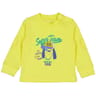 Tee shirt manches longues garçon JAUNE 24MOIS