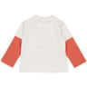 Tee shirt manches longues garçon ECRU/ SAFRAN 24MOIS