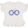 Tee shirt manches courtes fille BLANC 36MOIS