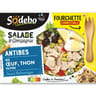 Sodebo salade antibes riz crudités thon et olives 320g