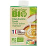 Carrefour bio soja cuisine bio 3 briques de 20cl