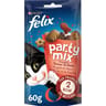 Félix party mix friandises pour chat Saveur Grillade : Boeuf, Poulet, Saumon - 60 g
