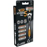 Bic hybrid 5flex rasoir rechargeable pour homme manche & recharges