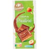 Carrefour sensation tablette de chocolat lait coeur praliné 150g