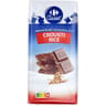 Carrefour classic' tablette chocolat au lait crousti rice x2 - 200g
