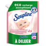 Soupline eco recharge assouplissant à diluer hypoallergénique 600ml