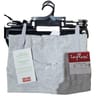 Lot de 2 caracos unis fille GRIS CHINE/ NOIR 16A