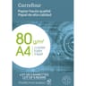 Carrefour 5 ramettes de 500 feuilles blanches A4 80 grammes
