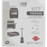 Kit gaz propane flexible 1.25m + détendeur intérieur extérieur