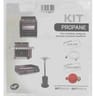 Kit gaz propane flexible 1.25m + détendeur intérieur extérieur