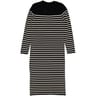 Robe pull manches longues femme BLACK/WHITE STRIPES T50/52