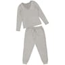 Pyjama long femme GRIS CHINE 54/56