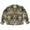 Blouse manches longues femme GREEN BEIGE AOP T46