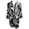 Peignoir femme BLANC NAVY AOP T42