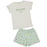 Pyjama court femme VERT D EAU T50/52