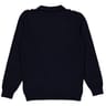 Pull col polo bandes homme MARINE XXL