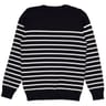 Pull col rond boutons épaule homme MARINE XXL