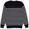 Pull col rond boutons épaule homme MARINE XXL