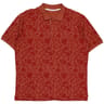 Polo manches courtes aop fleurs homme TERRACOTTA XXL