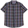 Chemise manches courtes carreaux homme NOIR XXL
