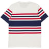 Tee-shirt manches courtes rayé homme BLANC XXL