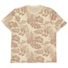 Tee-shirt manches courtes slub aop fleurs homme BEIGE M