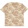 Tee-shirt manches courtes slub aop fleurs homme BEIGE M