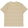 Tee-shirt manches courtes rayé homme ECRU XXL