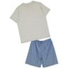 Pyjama court col v poche homme GRIS CHINE XXL