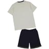 Pyjama court print bike homme GRIS CHINE XXL