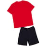 Pyjama court print marin homme ROUGE L