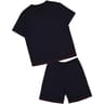 Pyjama court col v tricolore homme MARINE/BORDEAUX S
