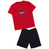 Pyjama court print marin homme ROUGE XXL