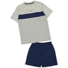 PYJASHORT BANDES GRIS CHINE XXL
