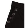 Pantalon poche boutons femme NOIR T48