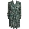 Robe manches longues femme GREEN AOP T52