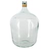 Vase "dame jeanne" rafia verre recyclé h56cm