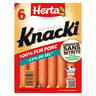 Herta knacki saucisses sel réduit CSN x6 210g