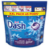 Dash 2en1 pods lessive en capsules envolée d'air x65