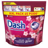 Dash 2en1 pods lessive en capsules jasmin & rose de mai x65