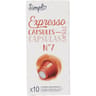 Simpl 10 capsules café compatibles Nespresso expresso n°7 - 50g