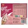 Cornetto 4 glaces à l'italienne vanille & fraise 560ml 324g